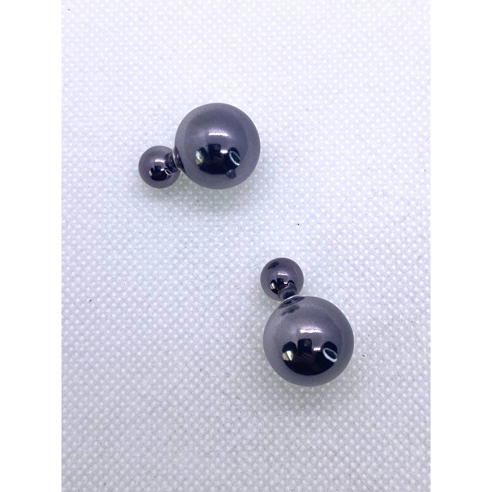 Reversible Double Sided Stud Ball Earrings